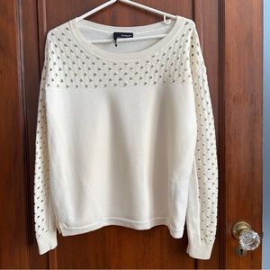 Cream Wool Sweater - The Kooples- AUTHENTIC